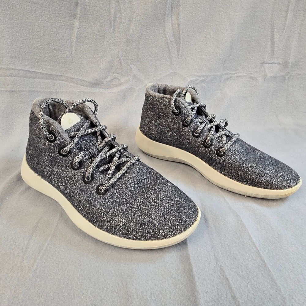 Allbirds Wool Runner-up Mizzle Mens Grey Mid Top Sneakers WRUM M10
